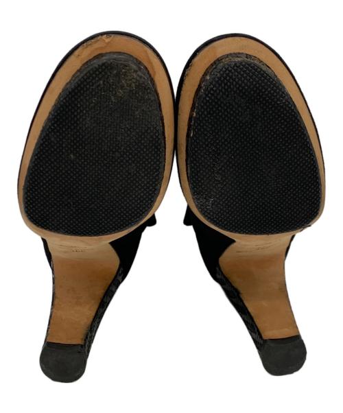 CHANEL（シャネル）CHANEL (シャネル) ショートブーティー ブラック サイズ:36Cの古着・服飾アイテム
