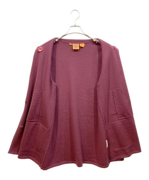 TORY BURCH（トリーバーチ）TORY BURCH (トリーバーチ) ニットジャケット ブラウン サイズ:Mの古着・服飾アイテム