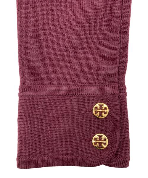 TORY BURCH（トリーバーチ）TORY BURCH (トリーバーチ) ニットジャケット ブラウン サイズ:Mの古着・服飾アイテム