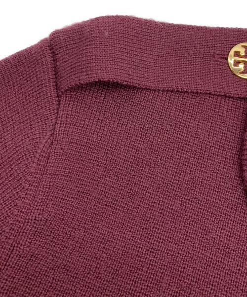 TORY BURCH（トリーバーチ）TORY BURCH (トリーバーチ) ニットジャケット ブラウン サイズ:Mの古着・服飾アイテム