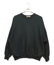 COOTIE PRODUCTIONS（クーティープロダクツ）の古着「Compact Yarn Crewneck Sweatshirts / スウェット」｜ブラック