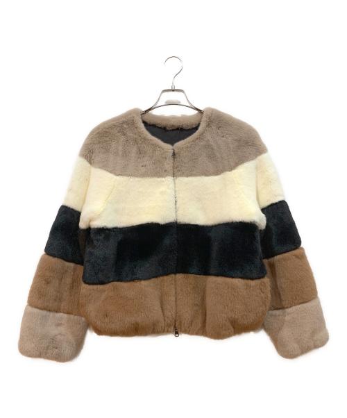Diagram GRACE CONTINENTAL（ダイアグラム グレースコンチネンタル）Diagram GRACE CONTINENTAL (ダイアグラム グレースコンチネンタル) ジャケット ブラック×ブラウン サイズ:36の古着・服飾アイテム