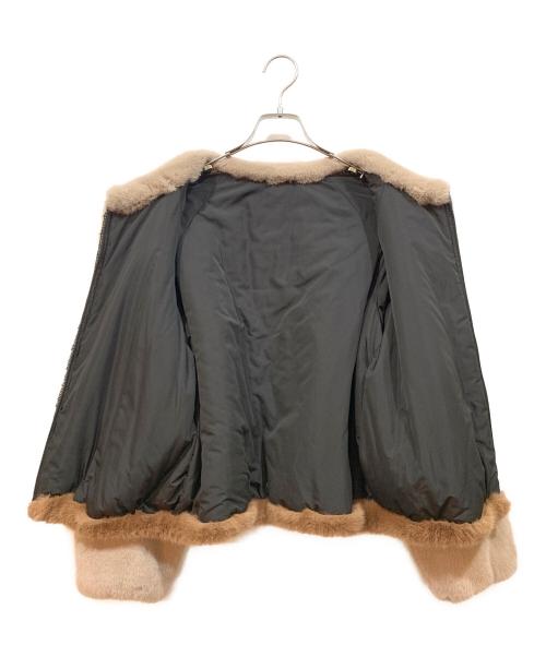 Diagram GRACE CONTINENTAL（ダイアグラム グレースコンチネンタル）Diagram GRACE CONTINENTAL (ダイアグラム グレースコンチネンタル) ジャケット ブラック×ブラウン サイズ:36の古着・服飾アイテム