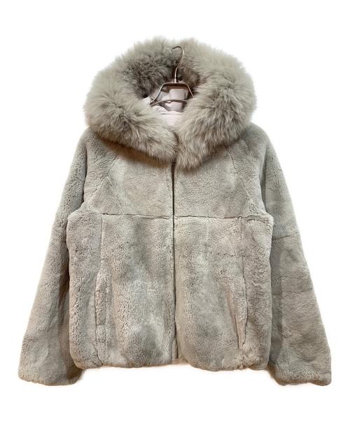 GRACE CONTINENTAL（（グレースコンチネンタル）GRACE CONTINENTAL (（グレースコンチネンタル) ジップジャケット グレー サイズ:36の古着・服飾アイテム