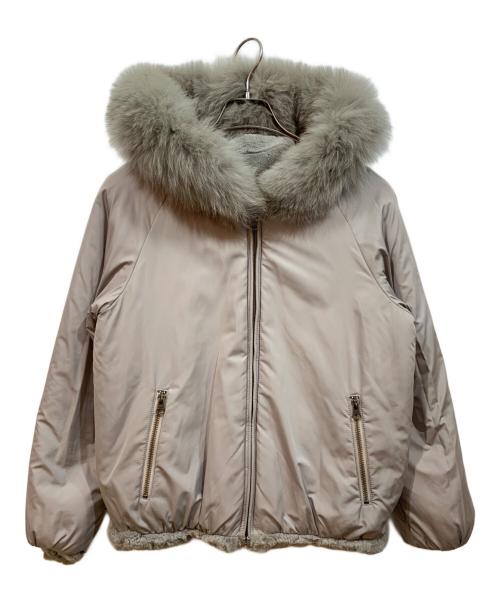 GRACE CONTINENTAL（（グレースコンチネンタル）GRACE CONTINENTAL (（グレースコンチネンタル) ジップジャケット グレー サイズ:36の古着・服飾アイテム