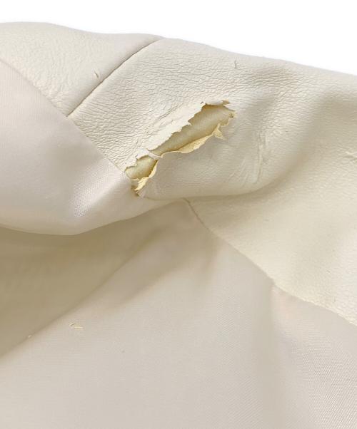 GRACE CONTINENTAL（（グレースコンチネンタル）GRACE CONTINENTAL (（グレースコンチネンタル) ファーツイードジャケット アイボリー サイズ:36の古着・服飾アイテム