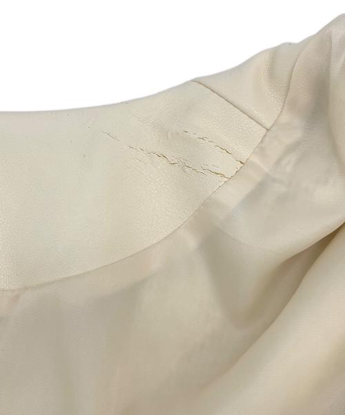 GRACE CONTINENTAL（（グレースコンチネンタル）GRACE CONTINENTAL (（グレースコンチネンタル) ファーツイードジャケット アイボリー サイズ:36の古着・服飾アイテム