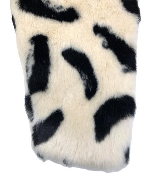 Jakke（ジャッキー）Jakke (ジャッキー) RITA COAT PAINTBRUSH PRINT / ジャケット ブラック×ベージュ サイズ:Sの古着・服飾アイテム