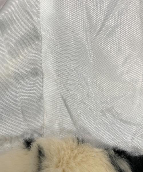 Jakke（ジャッキー）Jakke (ジャッキー) RITA COAT PAINTBRUSH PRINT / ジャケット ブラック×ベージュ サイズ:Sの古着・服飾アイテム