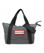 HUNTERハンター）の古着「ナイロン ミニ トップ クリップ トート バッグ」｜グレー