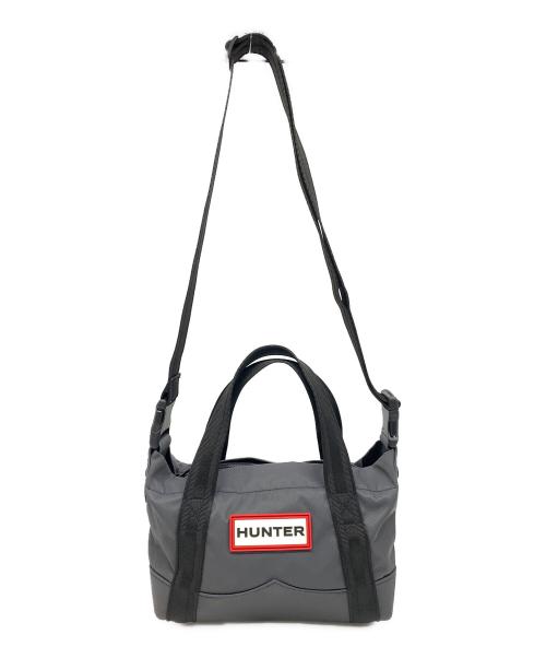 HUNTER（ハンター）HUNTER (ハンター) ナイロン ミニ トップ クリップ トート バッグ グレーの古着・服飾アイテム