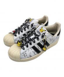 adidas×pokemon（アディダス×ポケモン）の古着「Pokémon SUPERSTAR II / ポケモン スーパースター II」｜ホワイト×ブラック