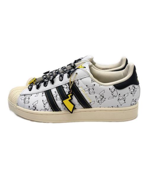 adidas（アディダス）adidas (アディダス) pokemon (ポケモン) Pokémon SUPERSTAR II / ポケモン スーパースター II ホワイト×ブラック サイズ:US：9.5の古着・服飾アイテム
