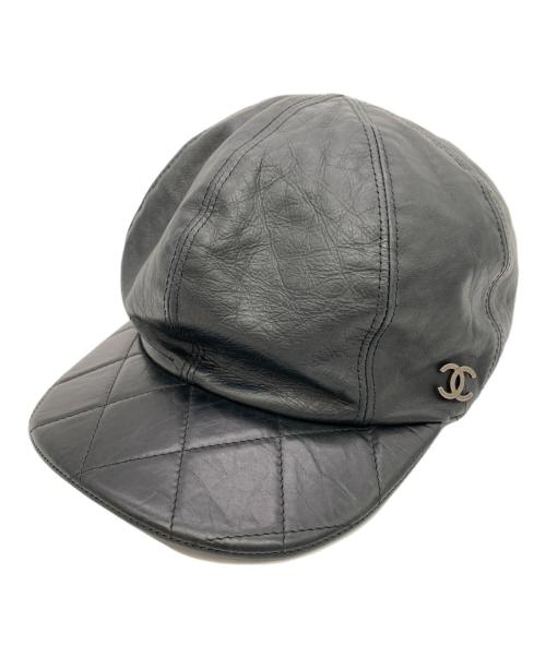 CHANEL（シャネル）CHANEL (シャネル) キャップ ブラック サイズ:Mの古着・服飾アイテム