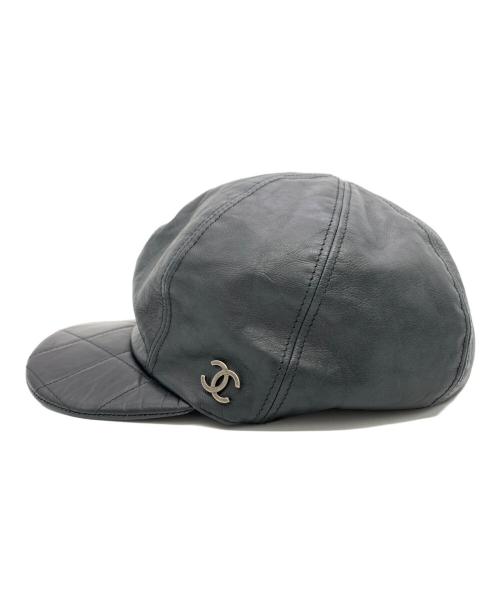 CHANEL（シャネル）CHANEL (シャネル) キャップ ブラック サイズ:Mの古着・服飾アイテム