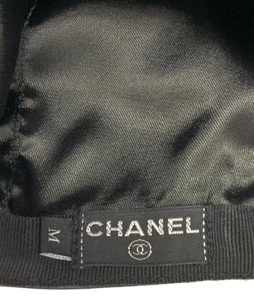 CHANEL（シャネル）CHANEL (シャネル) キャップ ブラック サイズ:Mの古着・服飾アイテム