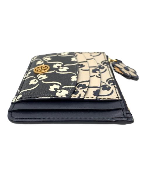 TORY BURCH（トリーバーチ）TORY BURCH (トリーバーチ) カードケース ブラック×ベージュの古着・服飾アイテム