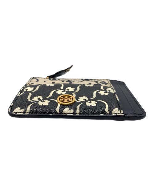 TORY BURCH（トリーバーチ）TORY BURCH (トリーバーチ) カードケース ブラック×ベージュの古着・服飾アイテム