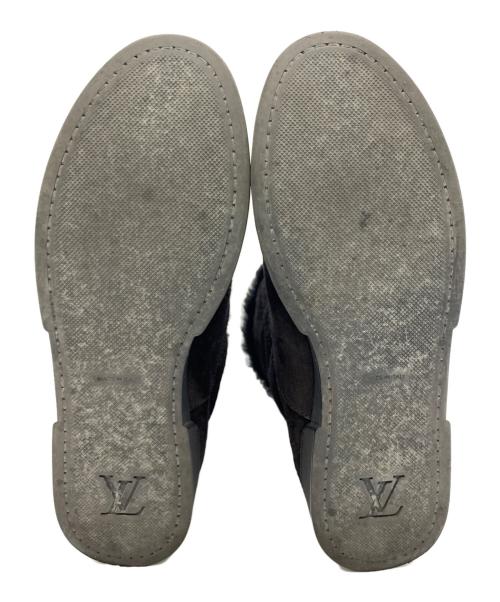 LOUIS VUITTON（ルイ ヴィトン）LOUIS VUITTON (ルイ ヴィトン) ムートンブーツ ブラック サイズ:35 1/2の古着・服飾アイテム