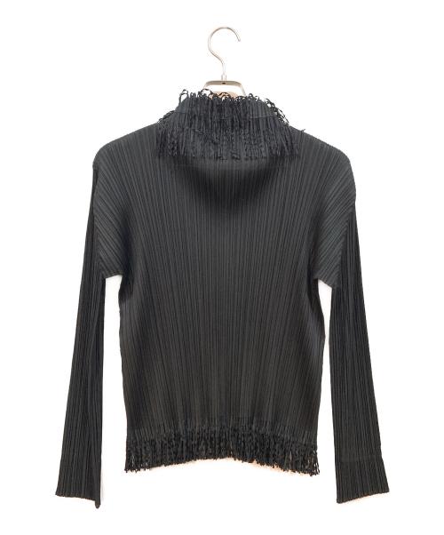 PLEATS PLEASE（プリーツプリーズ）PLEATS PLEASE (プリーツプリーズ) 長袖カットソー ブラック サイズ:4の古着・服飾アイテム
