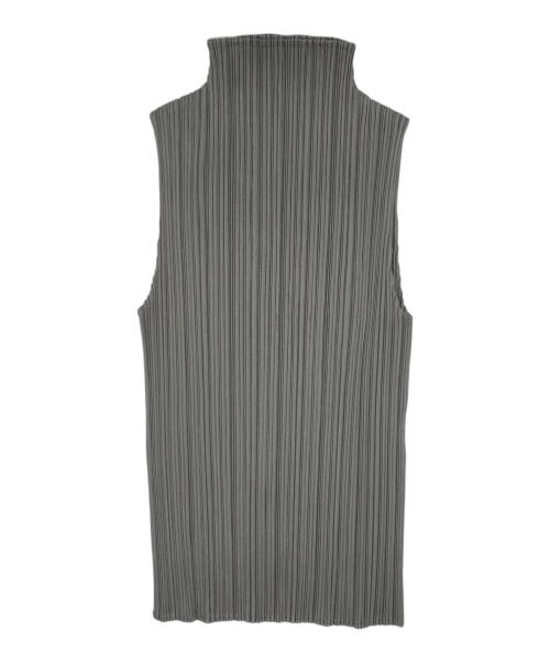 PLEATS PLEASE（プリーツプリーズ）PLEATS PLEASE (プリーツプリーズ) ノースリーブカットソー グレー サイズ:3の古着・服飾アイテム