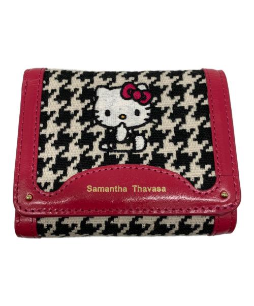 Samantha Thavasa（サマンサタバサ）Samantha Thavasa (サマンサタバサ) がま口財布 レッド×ホワイト×ブラックの古着・服飾アイテム