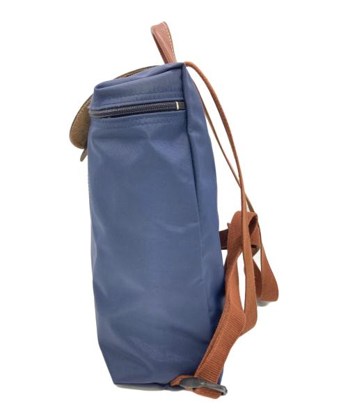 LONGCHAMP（ロンシャン）LONGCHAMP (ロンシャン) プリアージュ・リュック ブラウン×ネイビーの古着・服飾アイテム