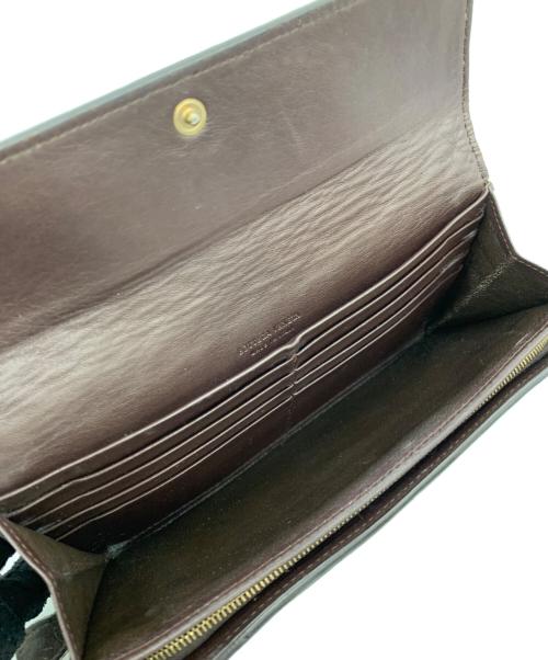 BOTTEGA VENETA（ボッテガベネタ）BOTTEGA VENETA (ボッテガベネタ) イントレチャート / 長財布 ブラウンの古着・服飾アイテム