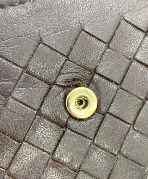 BOTTEGA VENETA（ボッテガベネタ）BOTTEGA VENETA (ボッテガベネタ) イントレチャート / 長財布 ブラウンの古着・服飾アイテム