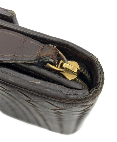 BOTTEGA VENETA（ボッテガベネタ）BOTTEGA VENETA (ボッテガベネタ) イントレチャート / 長財布 ブラウンの古着・服飾アイテム