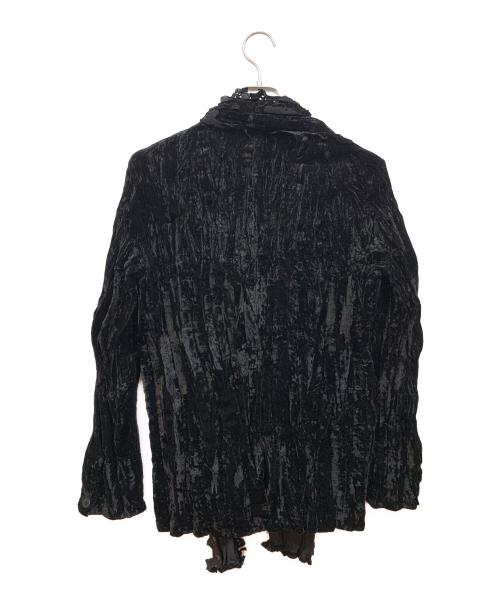 ISSEY MIYAKE（イッセイミヤケ）ISSEY MIYAKE (イッセイミヤケ) 薄手カーディガン ブラック サイズ:2の古着・服飾アイテム
