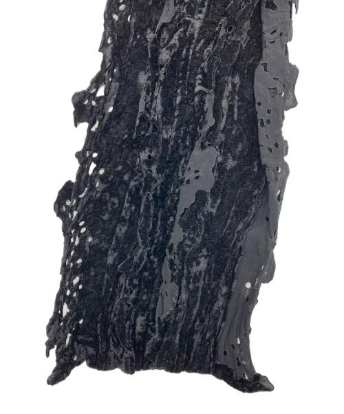 ISSEY MIYAKE（イッセイミヤケ）ISSEY MIYAKE (イッセイミヤケ) 薄手カーディガン ブラック サイズ:2の古着・服飾アイテム