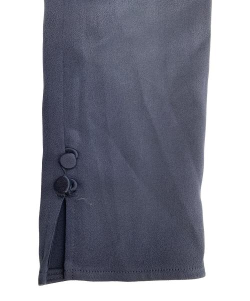 ANAYI（アナイ）ANAYI (アナイ) トリアセサテンフレア ワンピース ネイビー サイズ:36の古着・服飾アイテム
