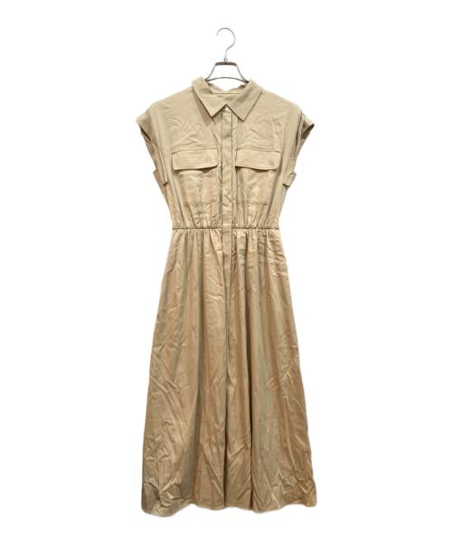 ANAYI（アナイ）ANAYI (アナイ) ノースリーブワンピース ベージュ サイズ:36の古着・服飾アイテム