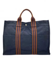 HERMES（エルメス）の古着「フールトゥ」｜ネイビー×ブラウン