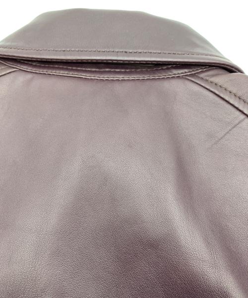 COACH（コーチ）COACH (コーチ) ラムレザーショートトレンチコート パープル サイズ:Mの古着・服飾アイテム