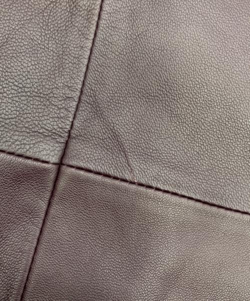 COACH（コーチ）COACH (コーチ) ラムレザーショートトレンチコート パープル サイズ:Mの古着・服飾アイテム