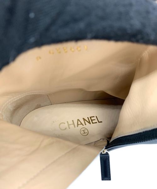 CHANEL（シャネル）CHANEL (シャネル) ショートブーツ ブラック サイズ:37Cの古着・服飾アイテム