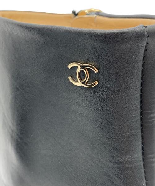 CHANEL（シャネル）CHANEL (シャネル) ショートブーツ ブラック サイズ:37Cの古着・服飾アイテム