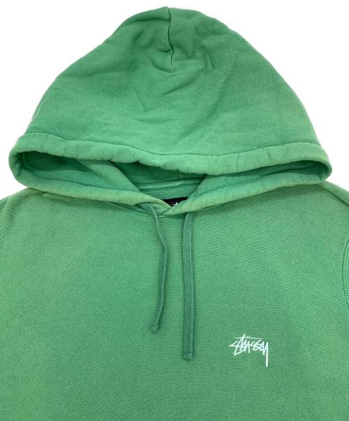 stussy（ステューシー）stussy (ステューシー) プルオーバーパーカー グリーン サイズ:Sの古着・服飾アイテム