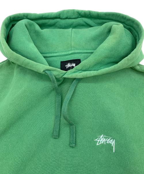 stussy（ステューシー）stussy (ステューシー) プルオーバーパーカー グリーン サイズ:Sの古着・服飾アイテム
