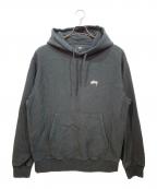 stussyステューシー）の古着「プルオーバーパーカー」｜ブラック