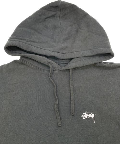 stussy（ステューシー）stussy (ステューシー) プルオーバーパーカー ブラック サイズ:Lの古着・服飾アイテム