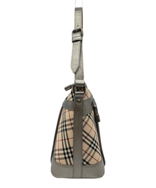 BURBERRY（バーバリー）BURBERRY (バーバリー) ワンショルダーバッグ グレー×ベージュの古着・服飾アイテム