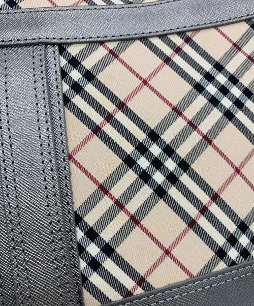 BURBERRY（バーバリー）BURBERRY (バーバリー) ワンショルダーバッグ グレー×ベージュの古着・服飾アイテム