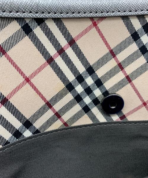 BURBERRY（バーバリー）BURBERRY (バーバリー) ワンショルダーバッグ グレー×ベージュの古着・服飾アイテム