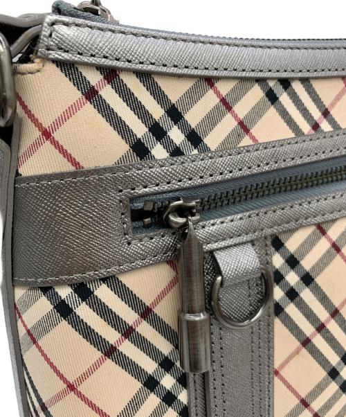 BURBERRY（バーバリー）BURBERRY (バーバリー) ワンショルダーバッグ グレー×ベージュの古着・服飾アイテム