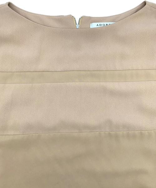 ADORE（アドーア）ADORE (アドーア) 半袖ワンピース ベージュ サイズ:36の古着・服飾アイテム