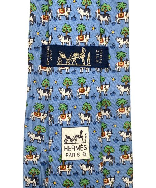 HERMES（エルメス）HERMES (エルメス) ネクタイ ブルー サイズ:表記なしの古着・服飾アイテム