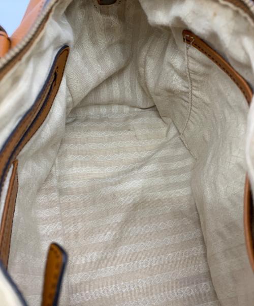 MOTHERHOUSE（マザーハウス）MOTHERHOUSE (マザーハウス) レザーショルダーバッグ ブラウンの古着・服飾アイテム
